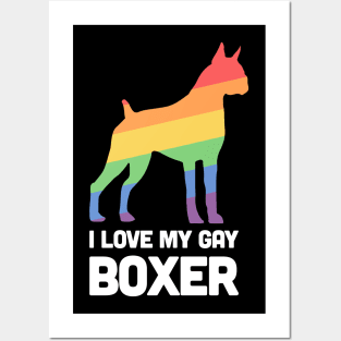 Boxer - Funny Gay Dog LGBT Pride Posters and Art